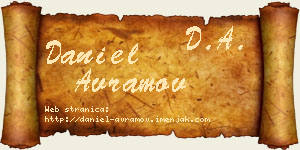 Daniel Avramov vizit kartica